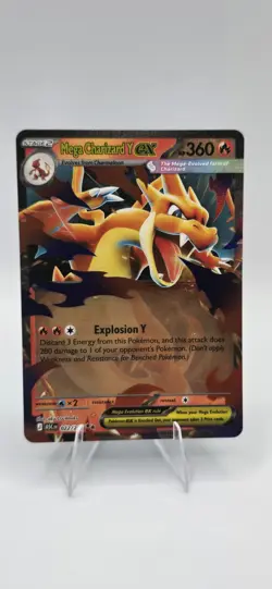Mega Charizard Y ex 022/217 Ascended Heroes English Pokemon TCG Sku2 - Image 1