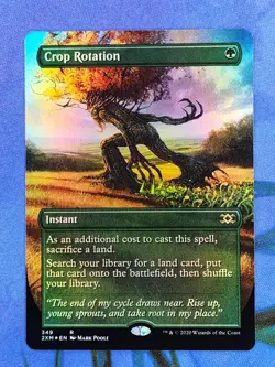 1x FOIL BORDERLESS Crop Rotation, NM, 2XM, Magic: the Gathering, MtG - Image 1