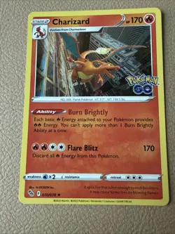 Charizard 010/078 Pokemon GO Halo and Reverse Holo Lot Of 2 - Image 2