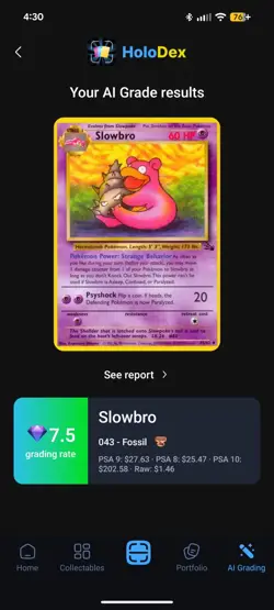 Wizards of the Coast Pokemon TCG Slowbro 43/62 Fossil Unlimited Rare 1999 - Image 3