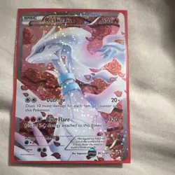 Pokemon Reshiram Full Art Ultra Rare Holo RC22/RC25 Radiant Collection 2013 - Image 1