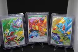 Pokemon TCG First Partner Illustration Collection Series 1 Kanto Gen 1 Starters - Image 1