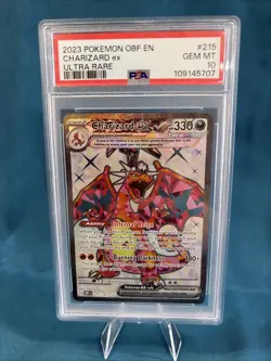2023 POKEMON OBF EN-OBSIDIAN FLAMES ULTRA RARE #215 CHARIZARD EX PSA 10 - Image 1