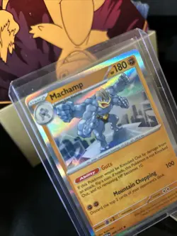 Holo Machamp 068/165 Rare Scarlet and Violet 151 Pokemon TCG / Pack Fresh New - Image 2