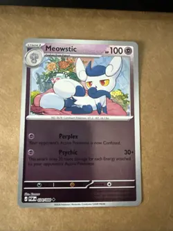 Pokemon Perfect Order Meowstic 034/088 Reverse Holo - Image 1