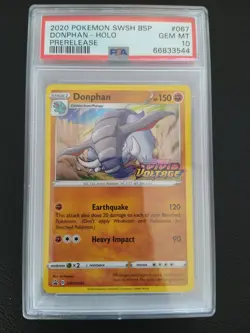 Pokemon SWSH066 067 068 069 Vivid Voltage Build and Battle Prerelease PSA 10 Set - Image 3