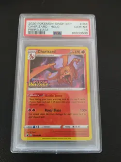 Pokemon SWSH066 067 068 069 Vivid Voltage Build and Battle Prerelease PSA 10 Set - Image 4