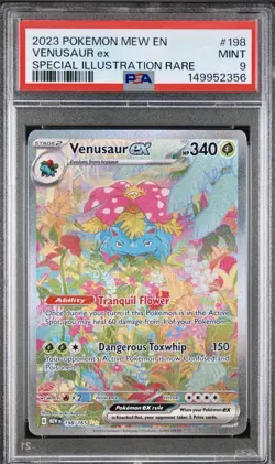 Pokemon Venusaur ex 198/165 Special Illustration Rare Holo PSA 9 SV151 - Image 1