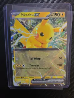 Pikachu ex 028/131 Sv: Prismatic Evolutions Holo Pokemon TCG NM - Image 4