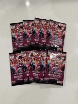 One Piece TCG A Fist Of Divine Speed OP-11 Loose Booster Pack Lot Of 10! Sealed! - Image 1