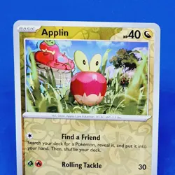 Applin Reverse Holo 126/167 Twilight Masquerade Pokemon Card 2024 Tcg Ccg - Image 3