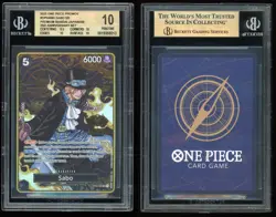 2025 ONE PIECE PREMIUM JAPANESE 2ND ANNIVERSARY SET ENG #OP04-083 SABO BGS 10 - Image 3