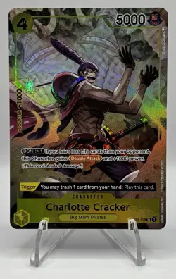One Piece CCG Charlotte Cracker OP03-108 Alt Art SR - English - MINT - Image 1