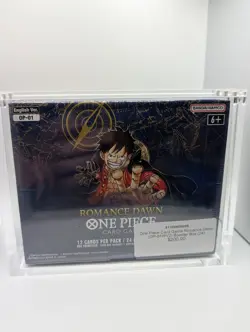 One Piece OP-01 Romance Dawn SEALED Booster Box English White Bottom w/ Acrylic - Image 1