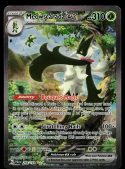 Meowscarada ex 256/193 Sv02: Paldea Evolved Holo Pokemon Card - Image 1
