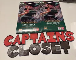2x Legacy of The Master Booster Pack One Piece Card Game OP-12 English 2 Pack - Image 1