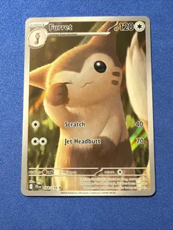 Pokemon TCG Furret Card Journey Together 168/159 Near Mint Condition - Image 2