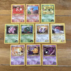 Pokemon TCG Gym Heroes Bundle 10X CARDS No Duplicates Vintage WOTC - Image 1