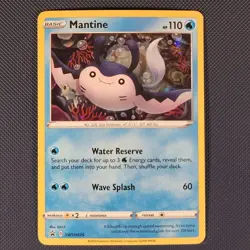 Mantine SWSH026 - SWSH Black Star - Promo Holo Pokemon Card - M / NM - Image 1