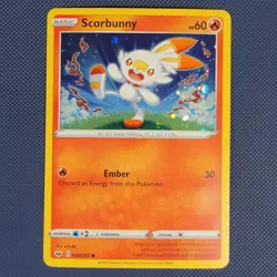 Scorbunny 30/202 - Sword & Shield - Promo Cosmos Holo Pokemon Card - M / NM - Image 1