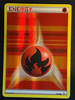POKEMON CARD Fire Energy Reverse Holo Generations 76/83 Near Mint - Image 1