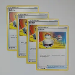 Switch 144/159 x4 - 4x Trainer Playset Pokemon SWSH Crown Zenith - 4 Card Set - Image 1
