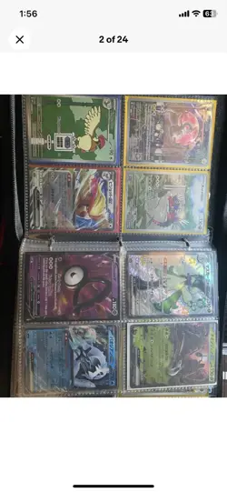 Pokemon TCG Mixed Card Lot - V, EX, VMAX, Trainer, Pikachu, Holo, Binder - Image 2