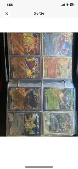 Pokemon TCG Mixed Card Lot - V, EX, VMAX, Trainer, Pikachu, Holo, Binder - Image 3