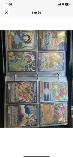 Pokemon TCG Mixed Card Lot - V, EX, VMAX, Trainer, Pikachu, Holo, Binder - Image 5