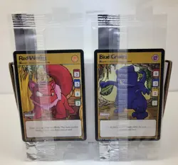 Neopets TCG Trading Card Game BLUE GRARRL P2, RED WOCKY P5 PROMO Lot NM Sealed - Image 1