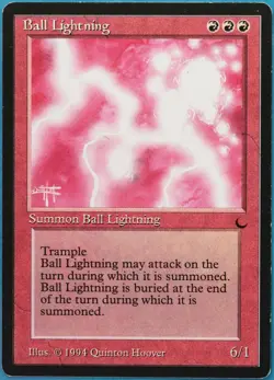 Ball Lightning The Dark PLD Red Rare MAGIC GATHERING CARD (ID# 516013) ABUGames - Image 1