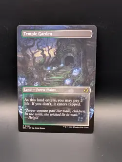 MTG - Temple Garden - BORDERLESS - Land (Forest/Plains) - ECL #351 - Rare - Image 2