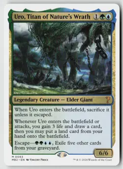 Uro, Titan of Nature's Wrath (White Border) Mystery Booster 2 (93) Normal - MTG - Image 1