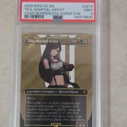 Wizards MTG Commander Final Fantasy Tifa, Martial Artist #0214 PSA 9 Foil - Image 2