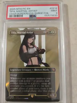 Wizards MTG Commander Final Fantasy Tifa, Martial Artist #0214 PSA 9 Foil - Image 3