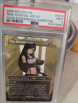 Wizards MTG Commander Final Fantasy Tifa, Martial Artist #0214 PSA 9 Foil - Image 4