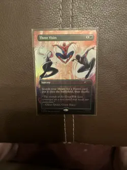 Three Visits 1991 Foil Secret Lair Drop Magic The Gathering Spiderman - Image 1
