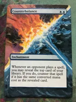MTG Counterbalance Coldsnap Full Art Hand Painted Alter Flames + Ice English - Image 1