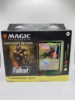 MTG Universes Beyond Fallout Scrappy Survivors Commander Deck Dogmeat NEW SEALED - Image 1