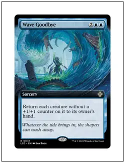 1x Wave Goodbye, Extended Art, Magic the Gathering MTG NM - Image 1