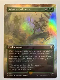 MTG ~ Arboreal Alliance (Borderless Foil) ~ LotR: Tales Of Middle Earth - Image 1