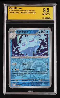 2025 Pokemon Scarlet & Violet White Flare Vanilluxe #29 MBA 9.5 - Image 1