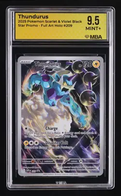 2025 Pokemon Scarlet & Violet Black Star Promo Thundurus #209 MBA 9.5 - Image 1