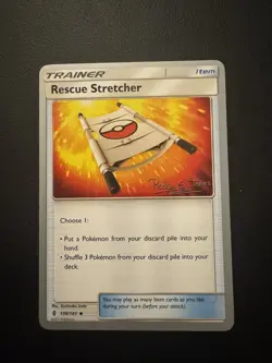 POKEMON TCG RESCUE STRETCHER 130/145 S&M GUARDIAN RISING WC 2018!! - Image 1