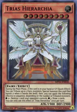 Trias Hierarchia [MP21-EN058] Ultra Rare Near Mint 1st Edition YuGiOh - Image 1