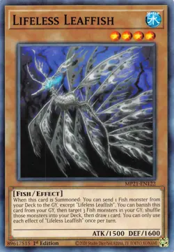 Lifeless Leaffish [MP21-EN122] Common Near Mint 1st Edition YuGiOh - Image 1
