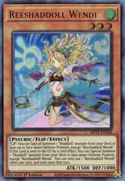 Reeshaddoll Wendi [MP21-EN244] Ultra Rare Near Mint 1st Edition YuGiOh - Image 1
