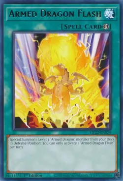 Armed Dragon Flash [MP22-EN029] Rare Near Mint 1st Edition YuGiOh - Image 1
