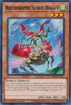 Beetrooper Scout Buggy [MP22-EN117] Rare Near Mint 1st Edition YuGiOh - Image 1
