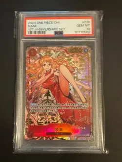 PSA 10 One Piece Card Nami 1st Anniversary Set Chinese via DHL TCG - Image 1